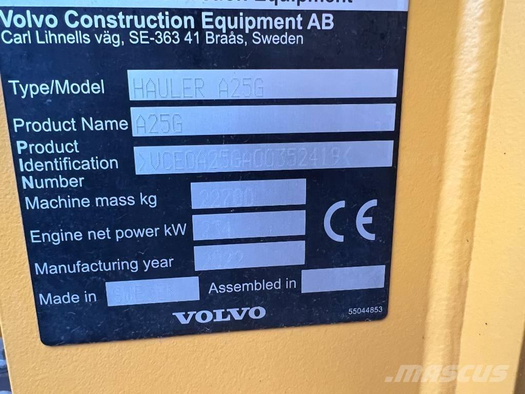 Volvo A25G Articulated Dump Trucks (ADTs)