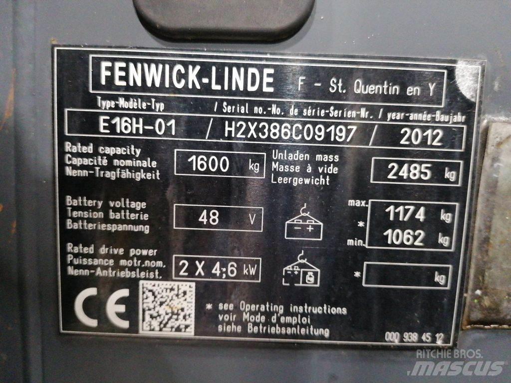 Linde E16H-01 Electric forklift trucks
