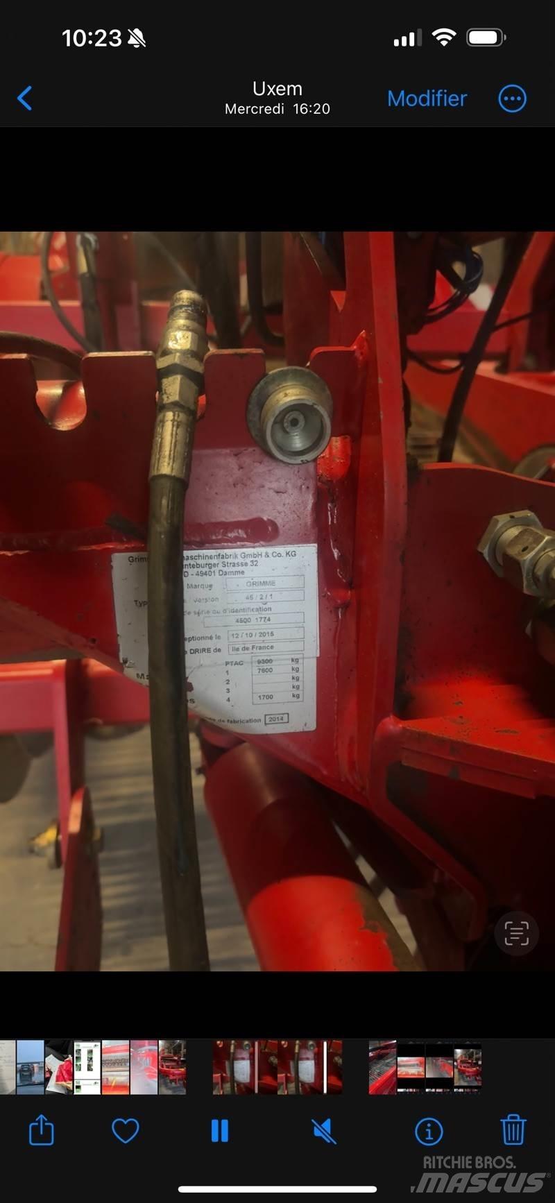 Grimme gt170 Bulb harvesters