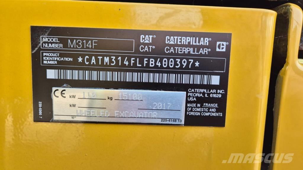 CAT M 314 F Wheeled excavators