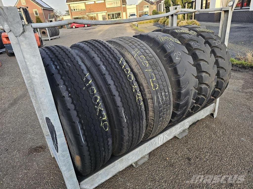  Several 1100 X 20 Skeletal trailers