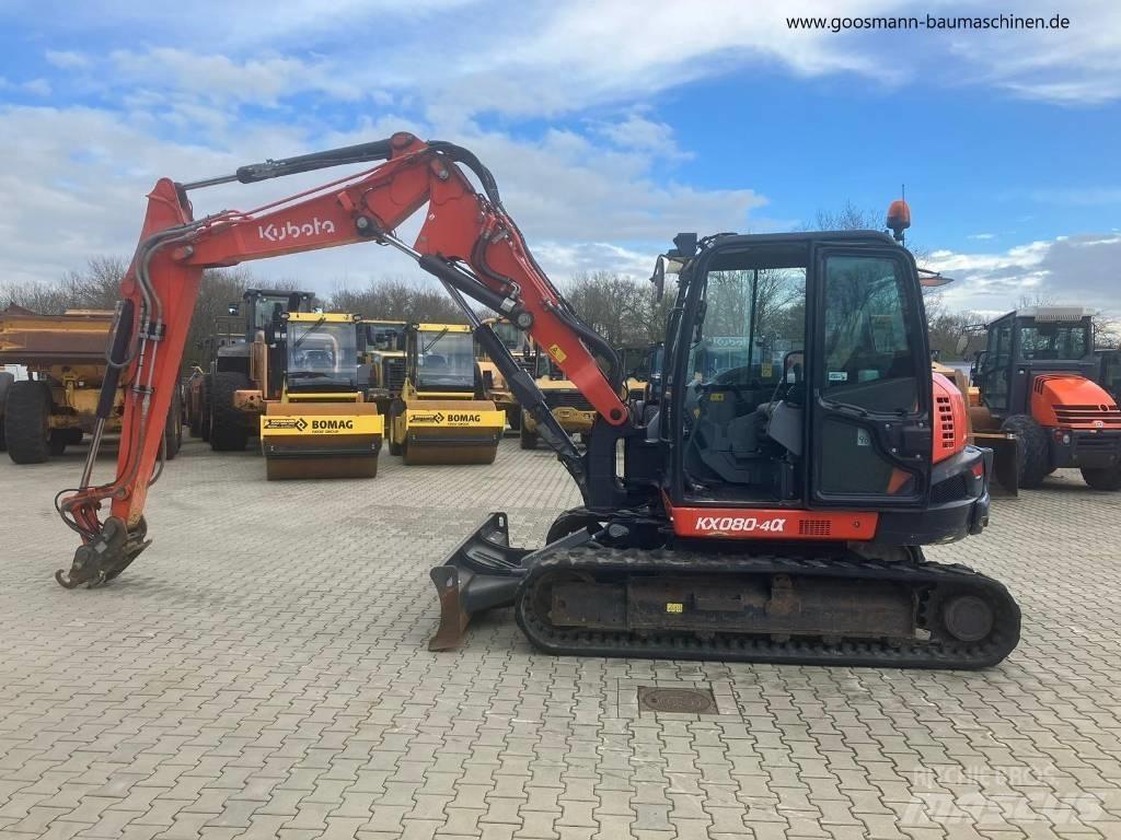 Kubota KX080-4a Midi excavators  7t - 12t