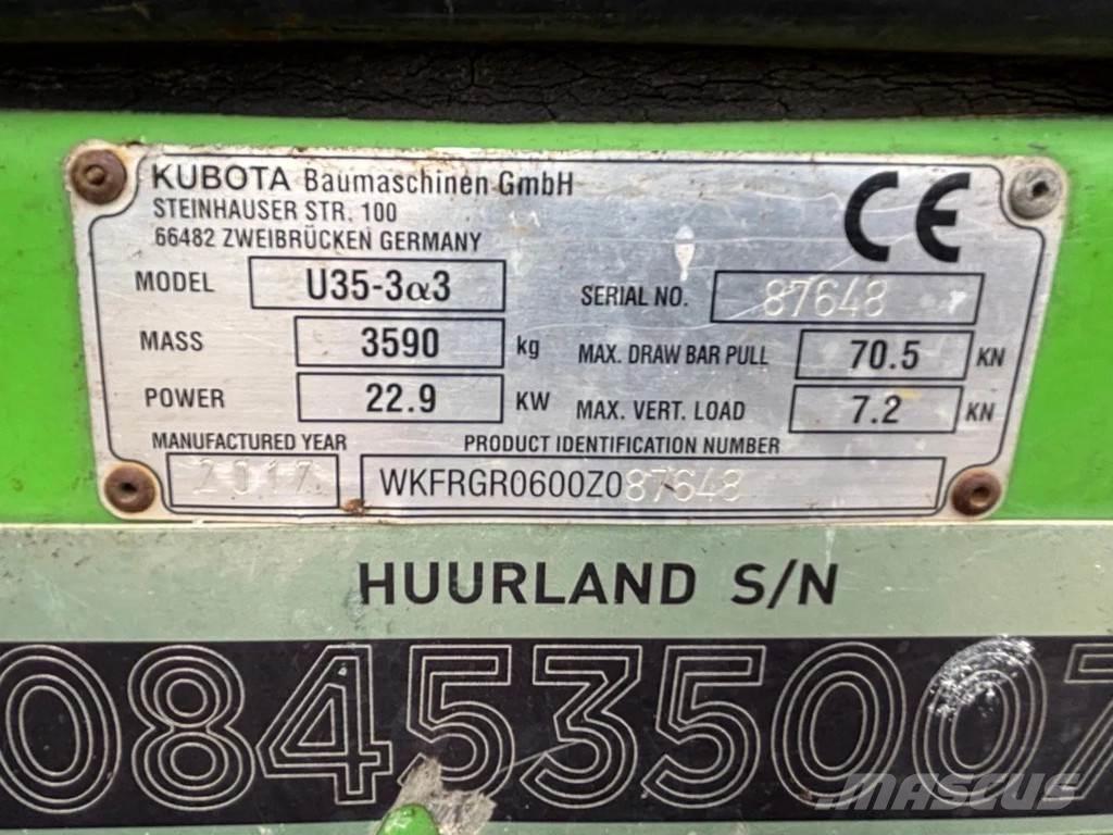 Kubota U35-3 Mini excavators < 7t (Mini diggers)