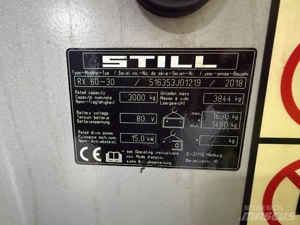 Still RX 60-30 Electric forklift trucks