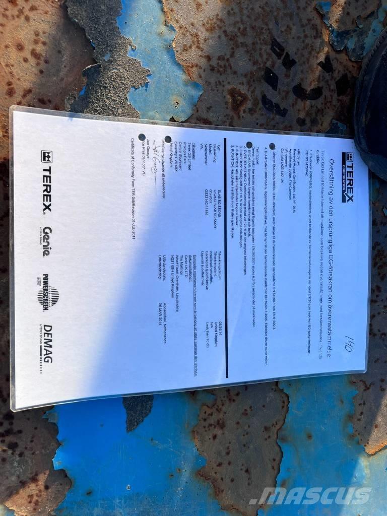 Genie GS 2632 Scissor lifts