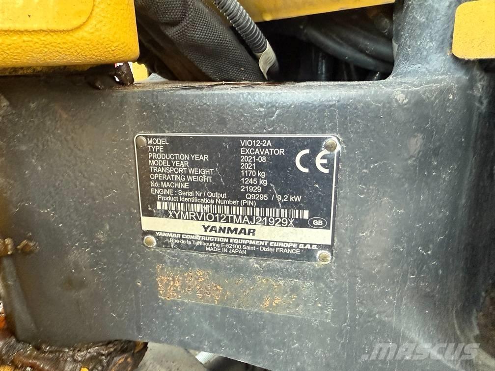 Yanmar Vio 12 Mini excavators < 7t (Mini diggers)
