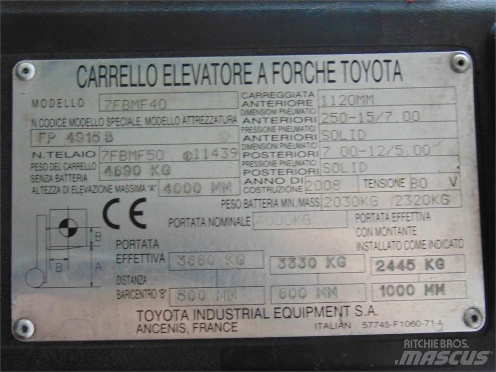 Toyota 7FBMF40 Electric forklift trucks