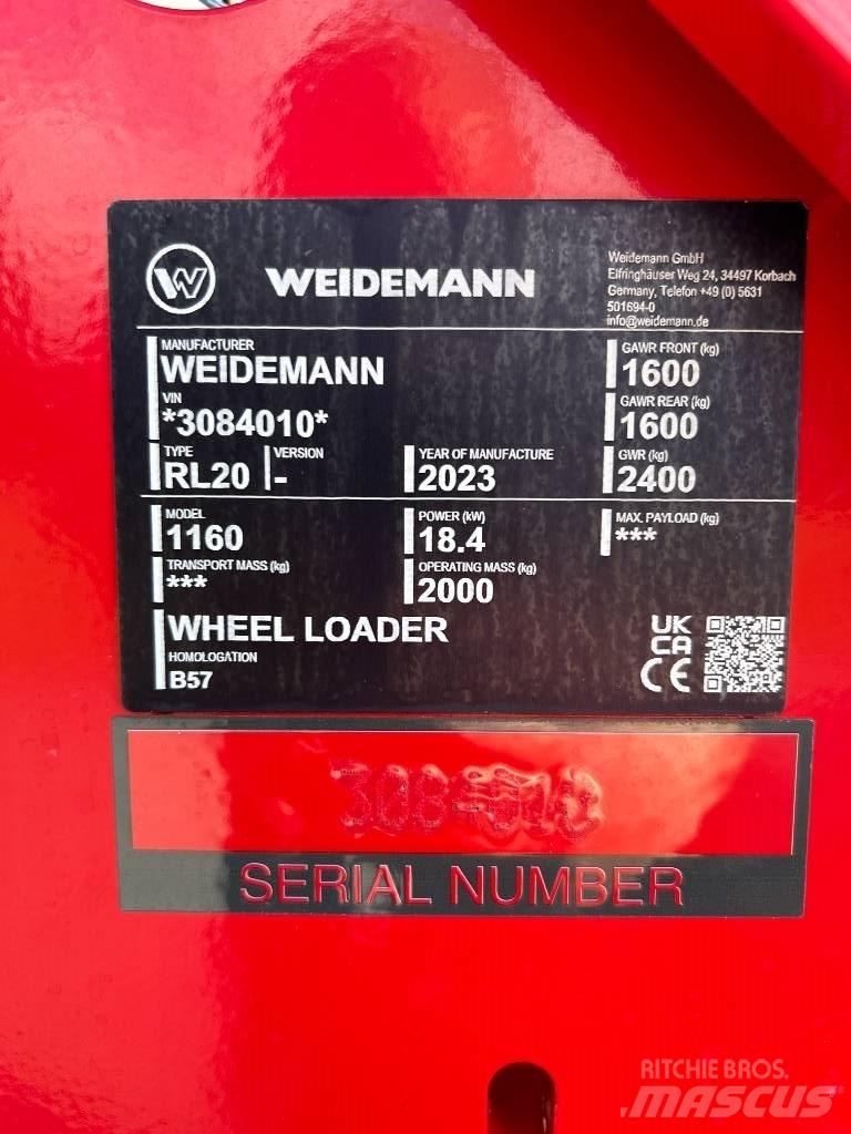 Weidemann 1160 Multi purpose loaders