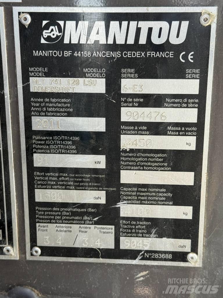 Manitou MLT 741-120 Telescopic handlers