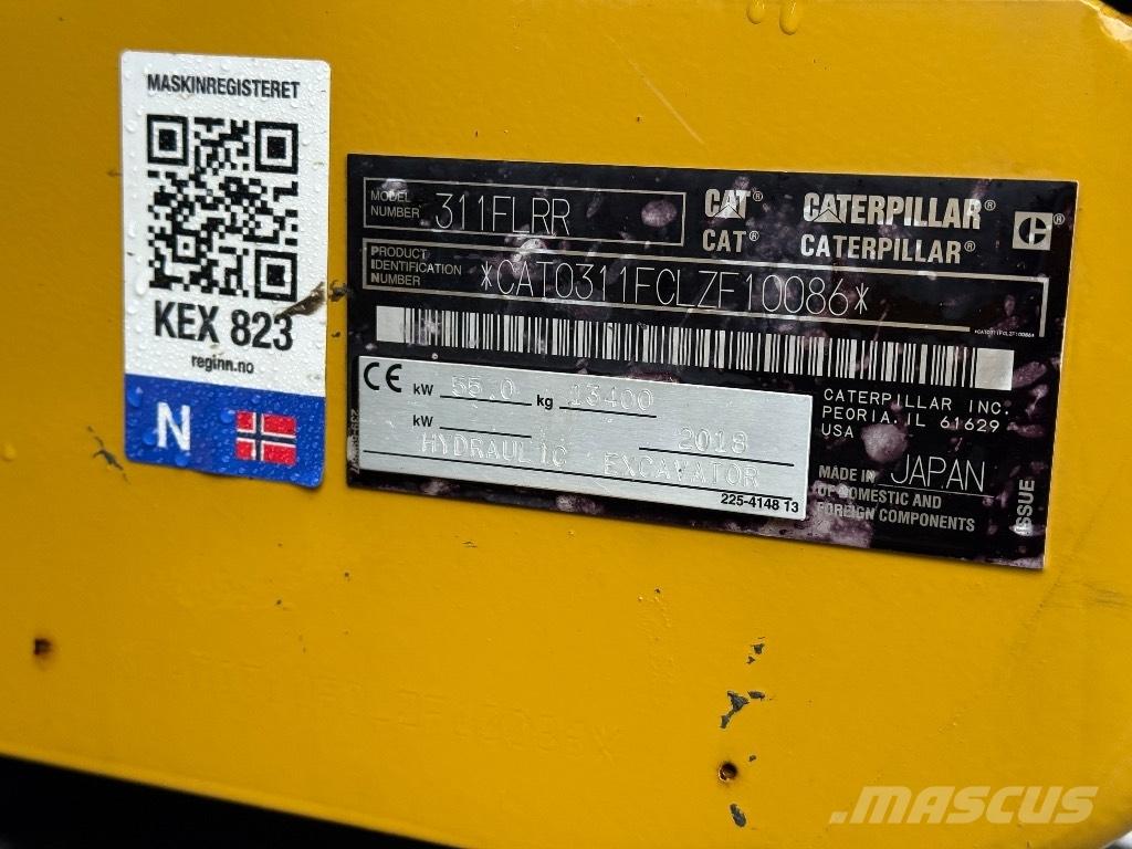 CAT 311 FL RR Crawler excavators