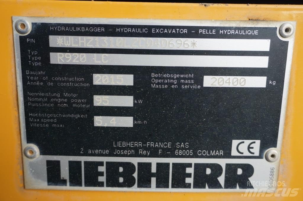 Liebherr R 920 LC Crawler excavators