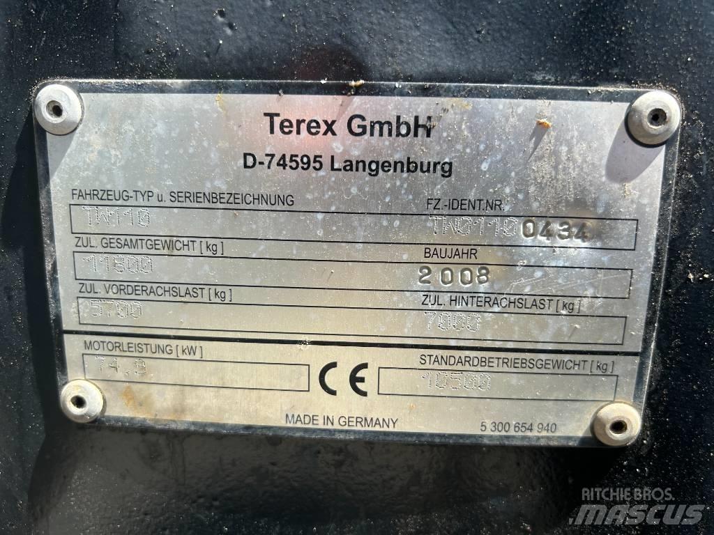 Terex TW 110 Wheeled excavators