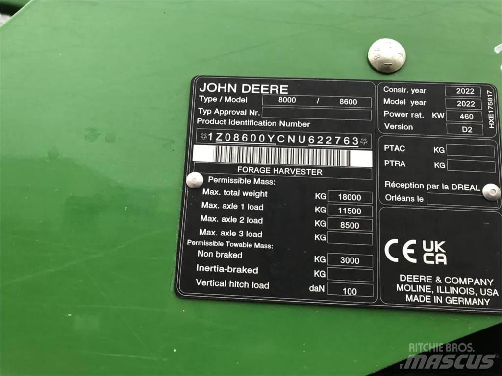 John Deere 8600 Self-propelled foragers