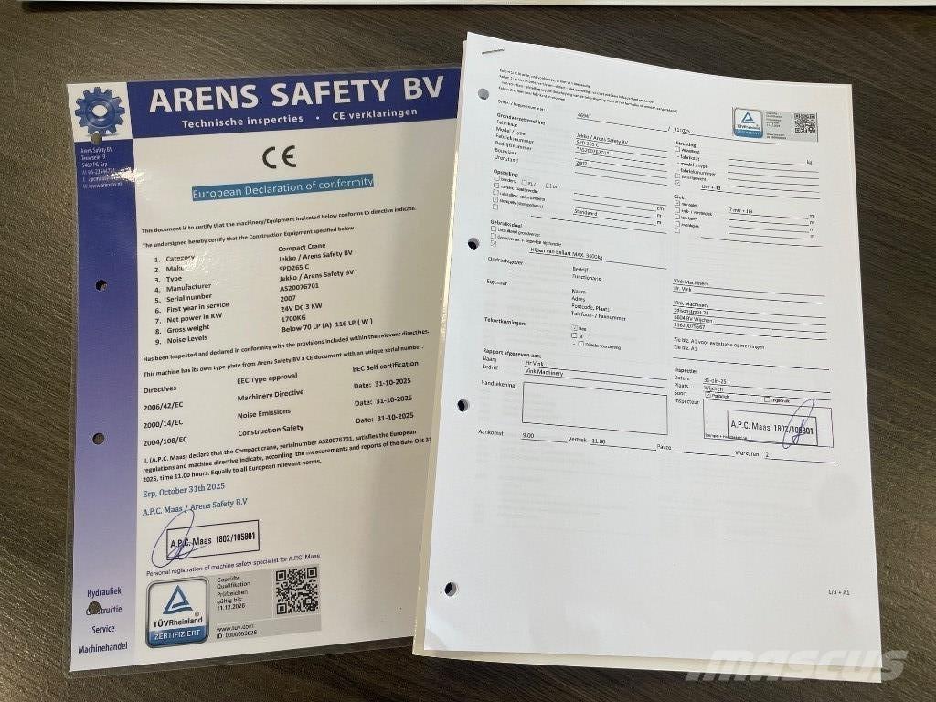 Jekko SPD 265 C  SOLD Mini cranes