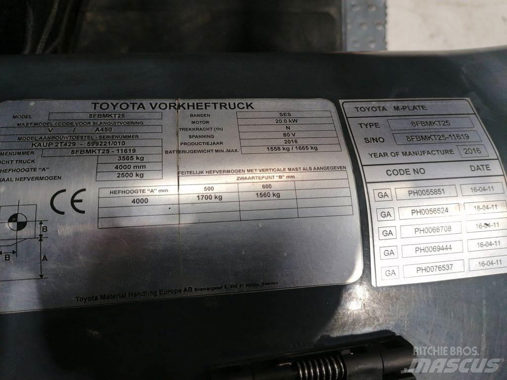 Toyota 8FBMKT25 Electric forklift trucks