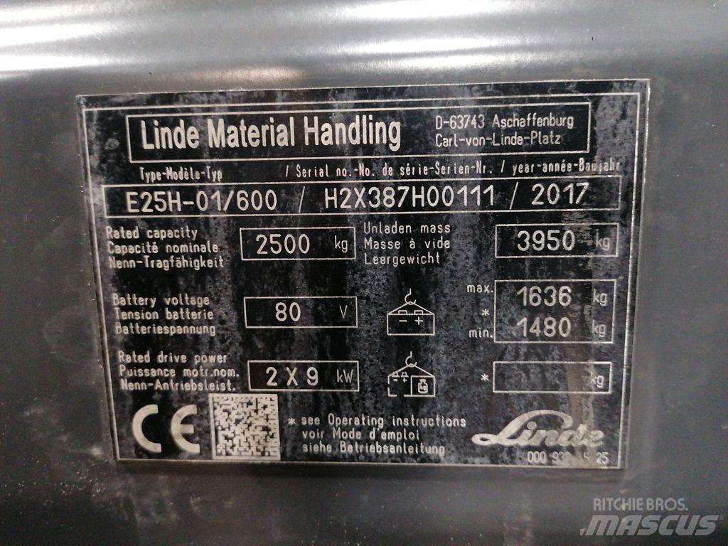 Linde E25H-01/600 Electric forklift trucks
