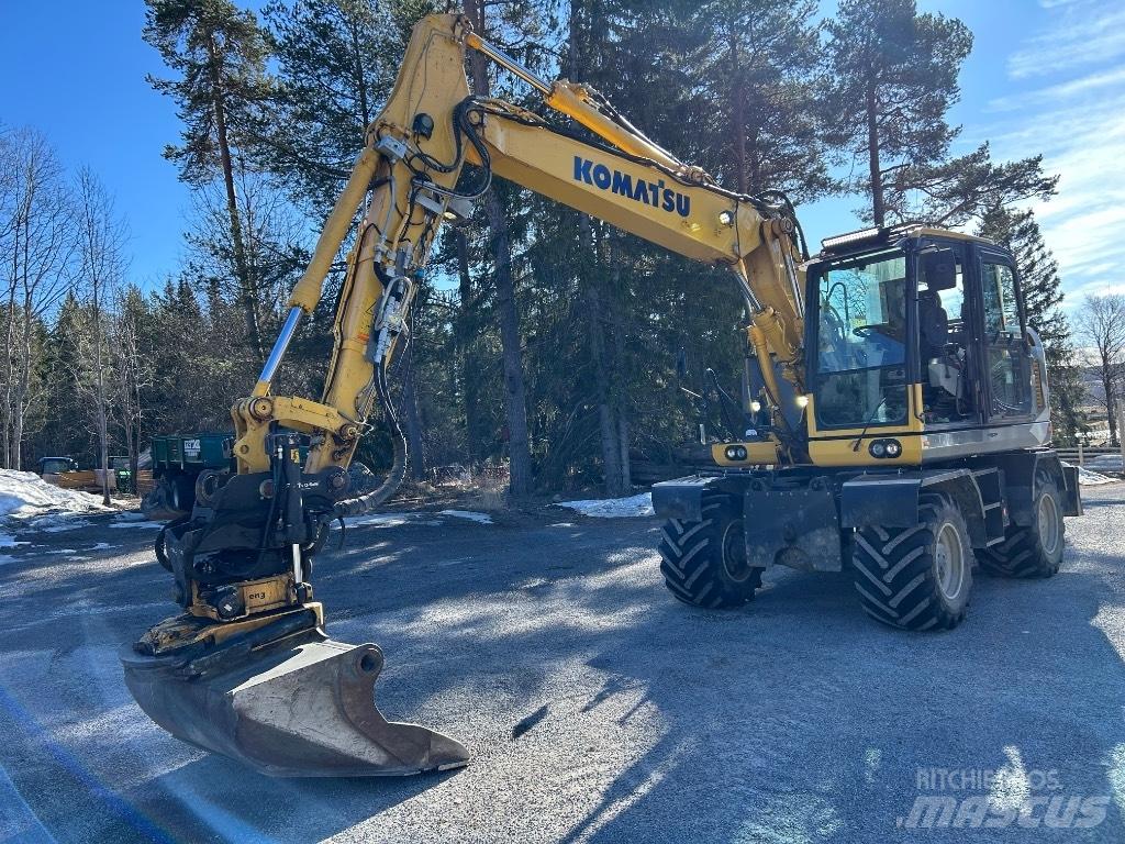 Komatsu PW148 -10 Wheeled excavators