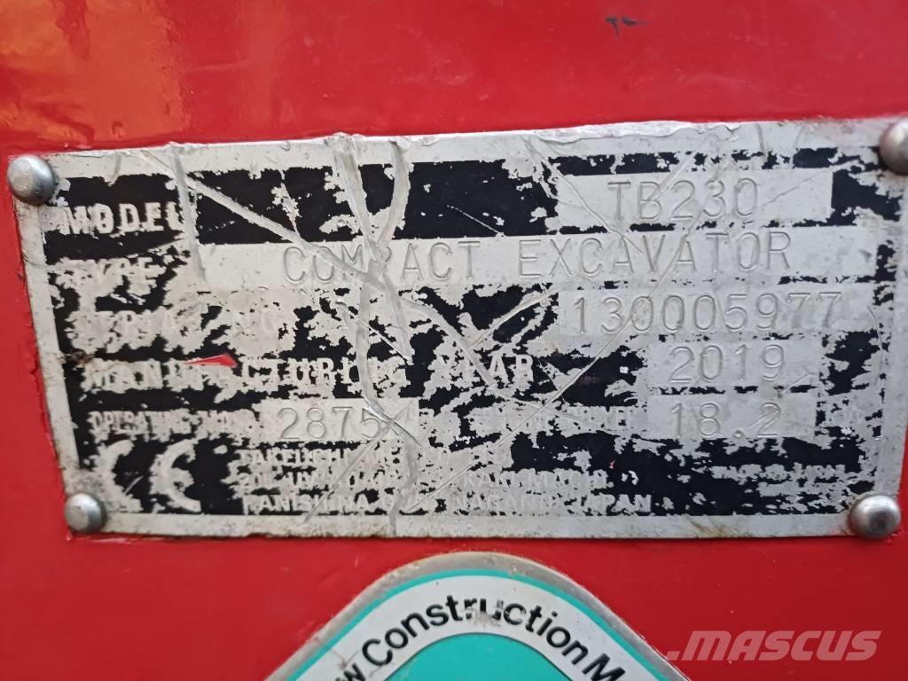 Takeuchi TB 230 Mini excavators < 7t (Mini diggers)