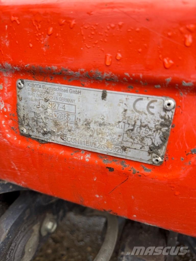 Kubota U 27-4 Mini excavators < 7t (Mini diggers)