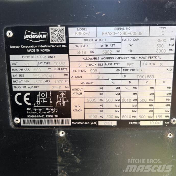 Doosan B35X-7 Forklift trucks - others
