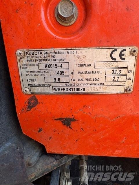 Kubota KX 015-4 Mini excavators < 7t (Mini diggers)