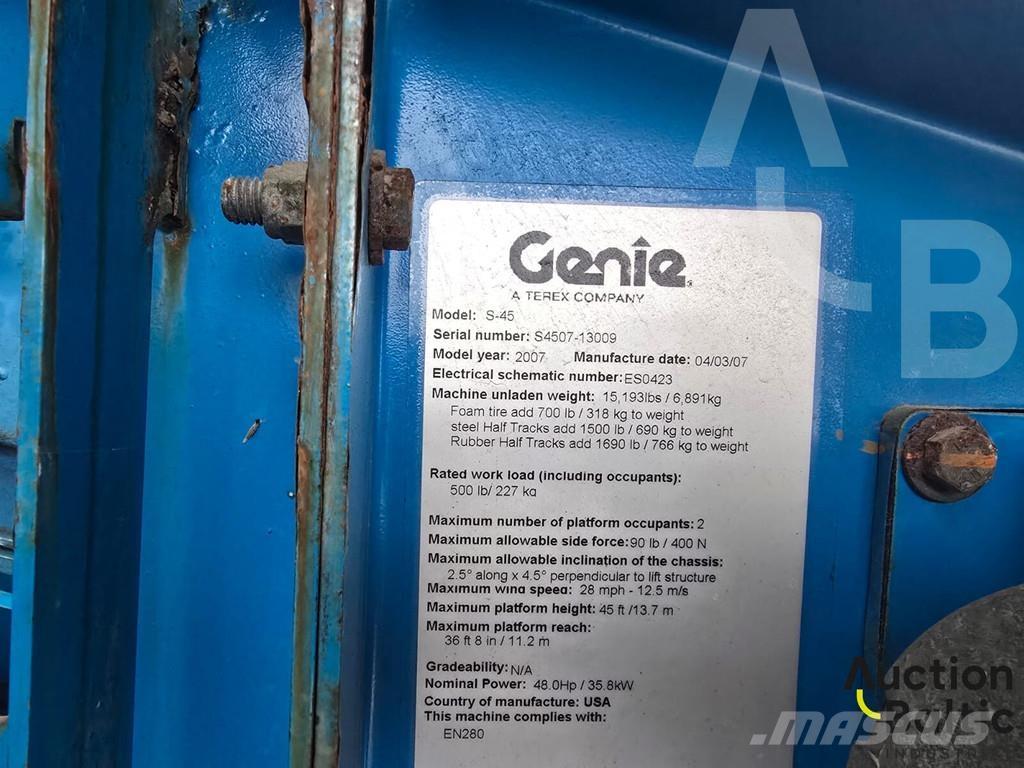 Genie S 45 Articulated boom lifts