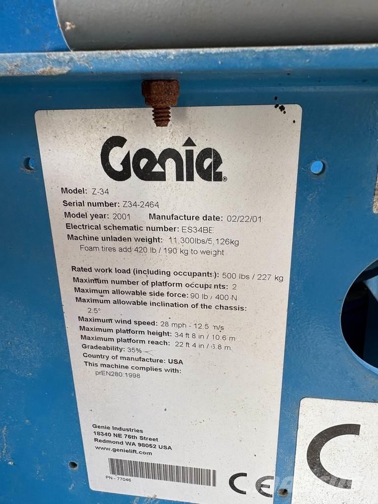 Genie Z34-22 Telescopic boom lifts