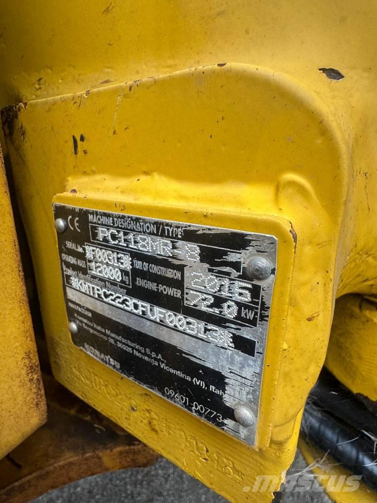Komatsu PC 118 MR-8 Crawler excavators