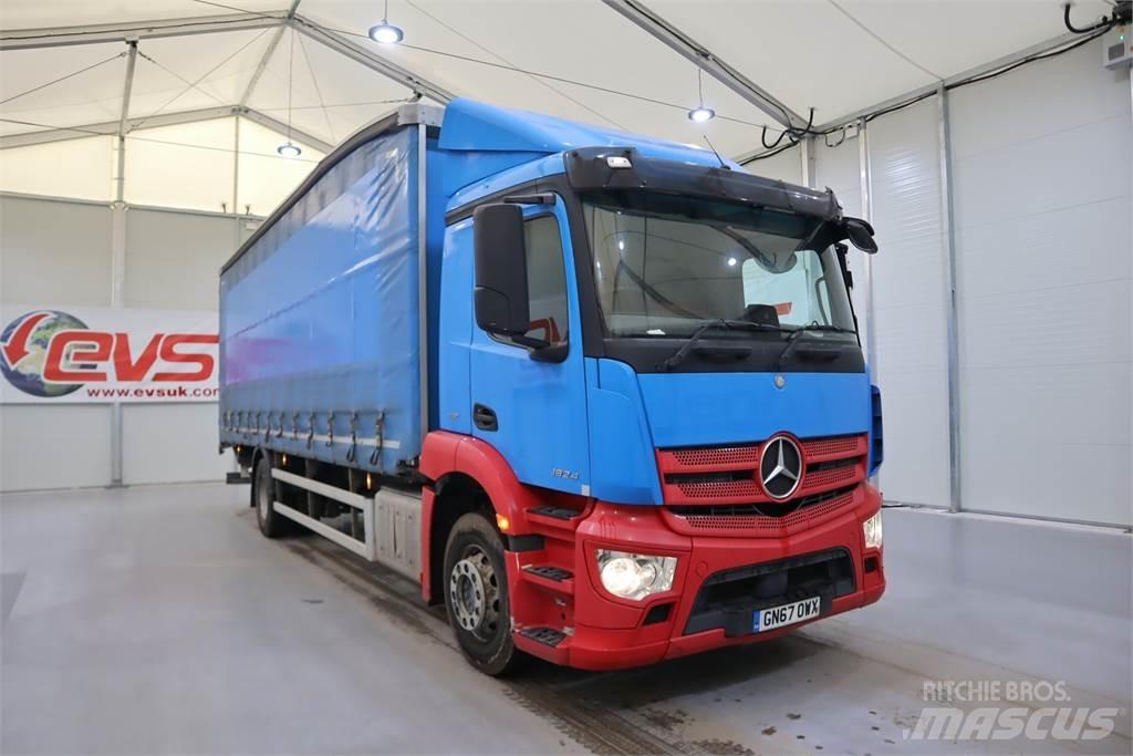 Mercedes-Benz ANTOS 1824 Curtainsider trucks
