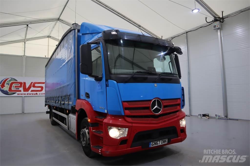 Mercedes-Benz ANTOS 1824 Curtainsider trucks