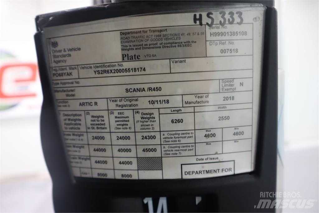 Scania R450 Tractor Units