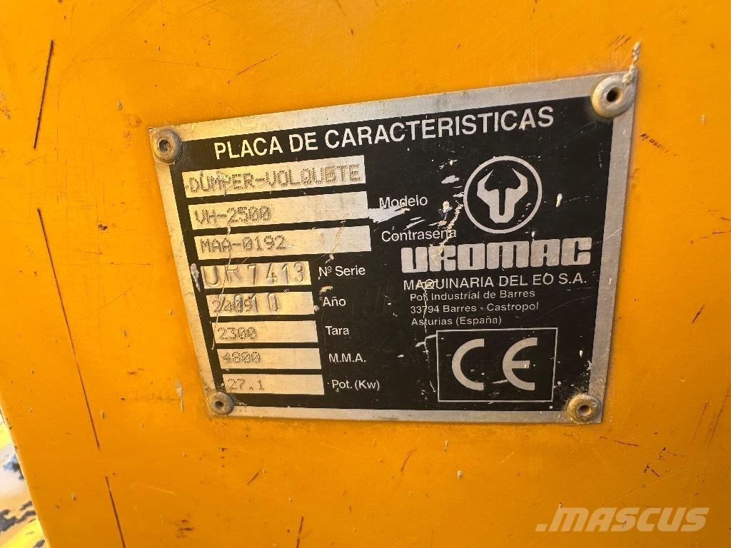 Uromac VH2500 Site dumpers