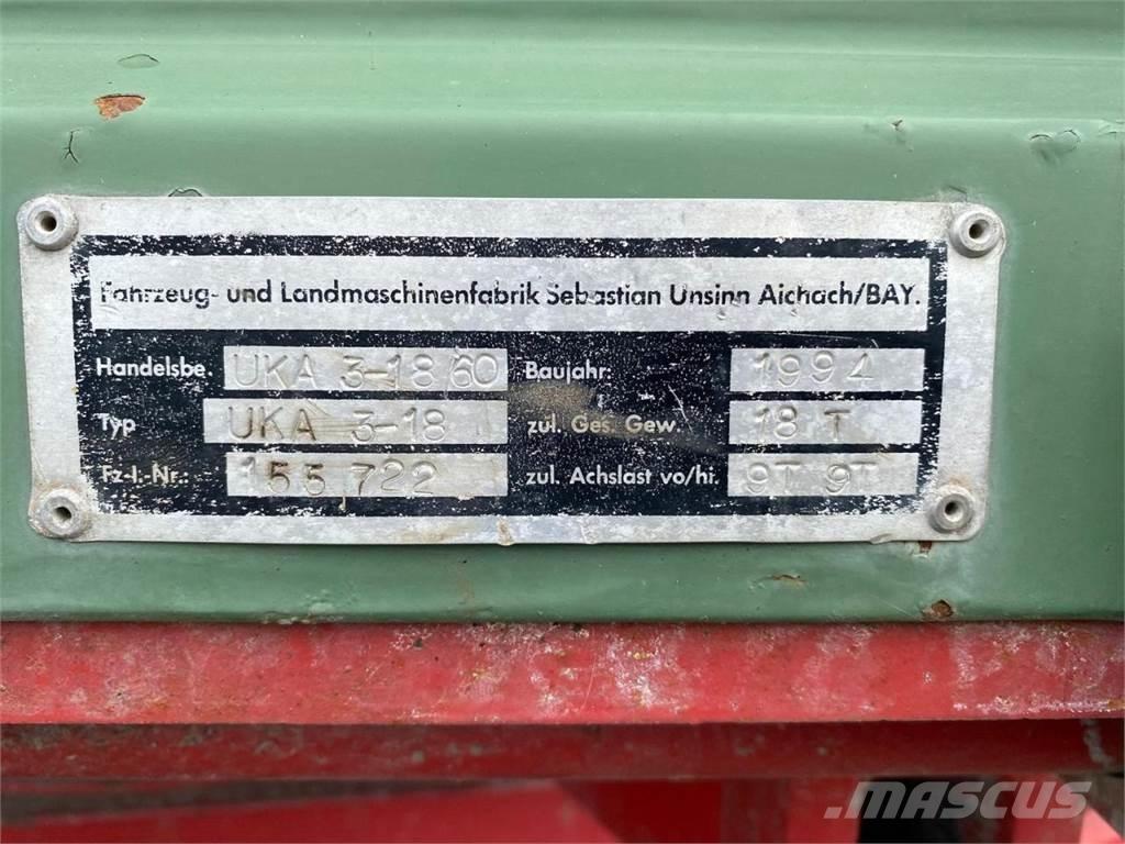 Unsinn UKA3-18/60 Tipper trailers