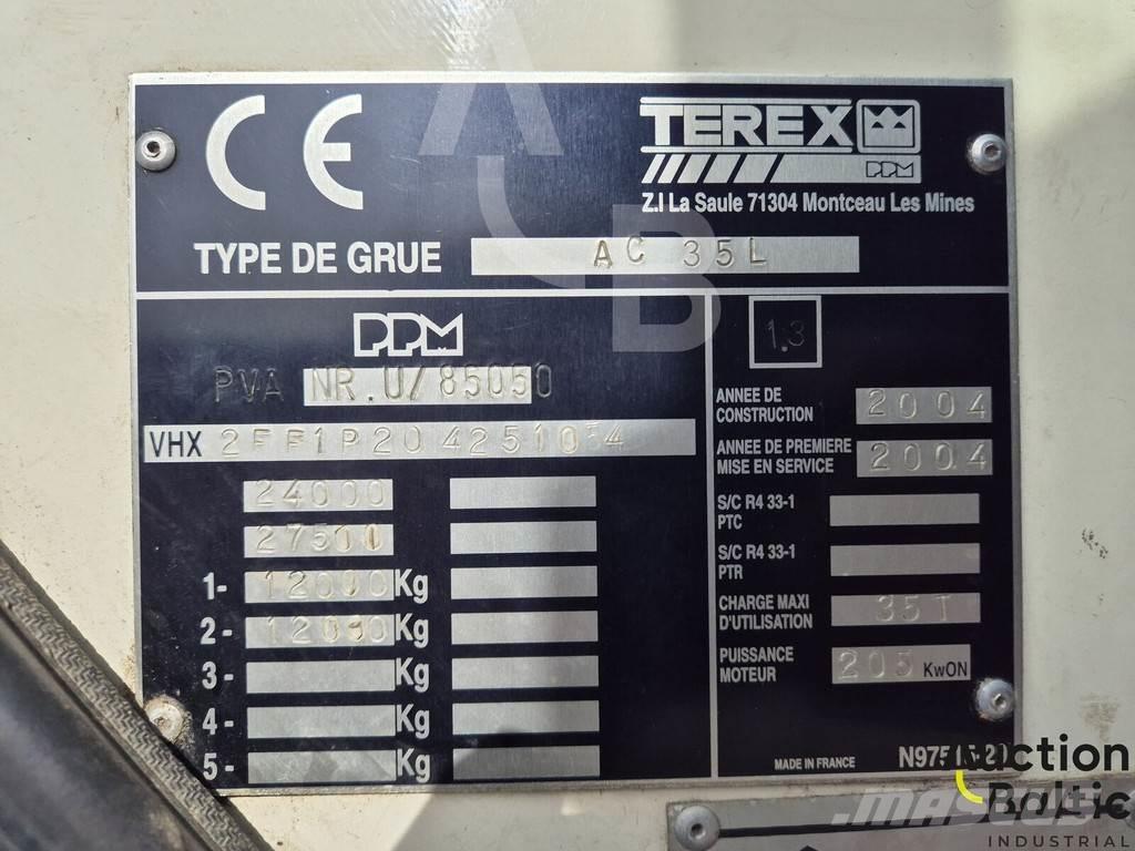 Terex AC 35 L All terrain cranes