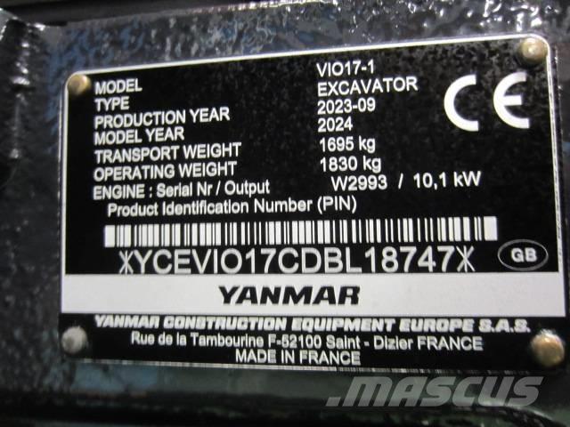 Yanmar Vio 17 Mini excavators < 7t (Mini diggers)