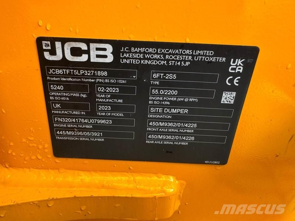 JCB 6T-2FT Site dumpers