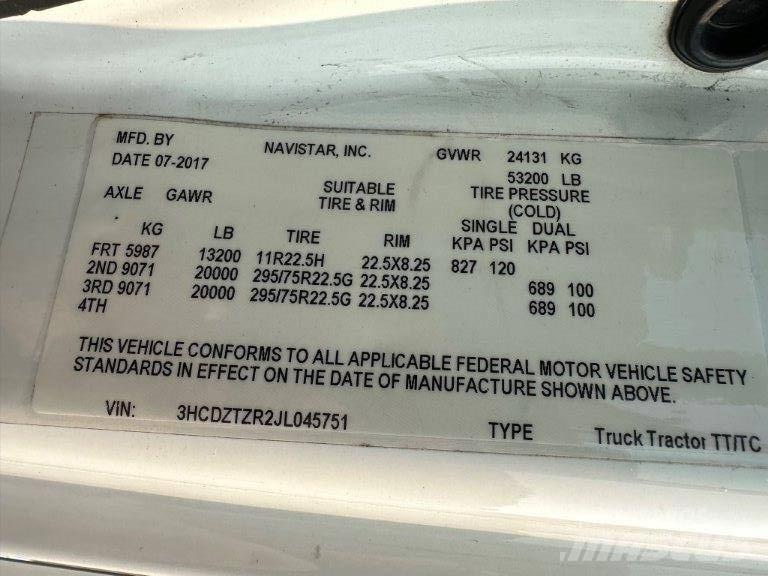 International LT Tractor Units