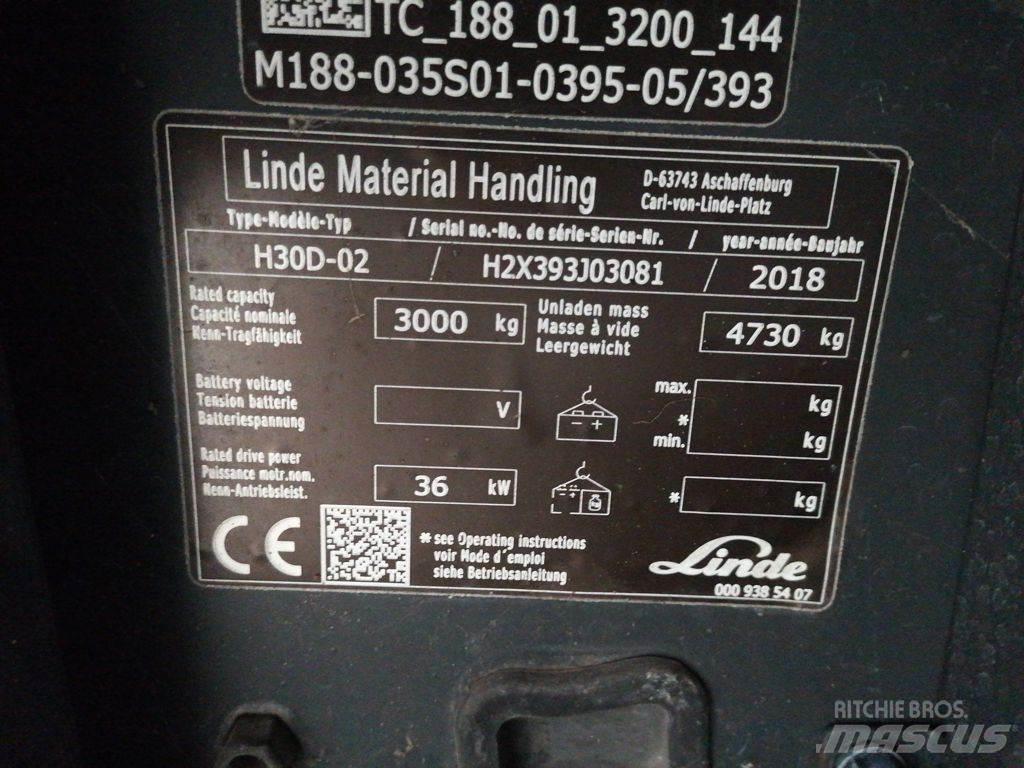 Linde H30D-02 Diesel trucks