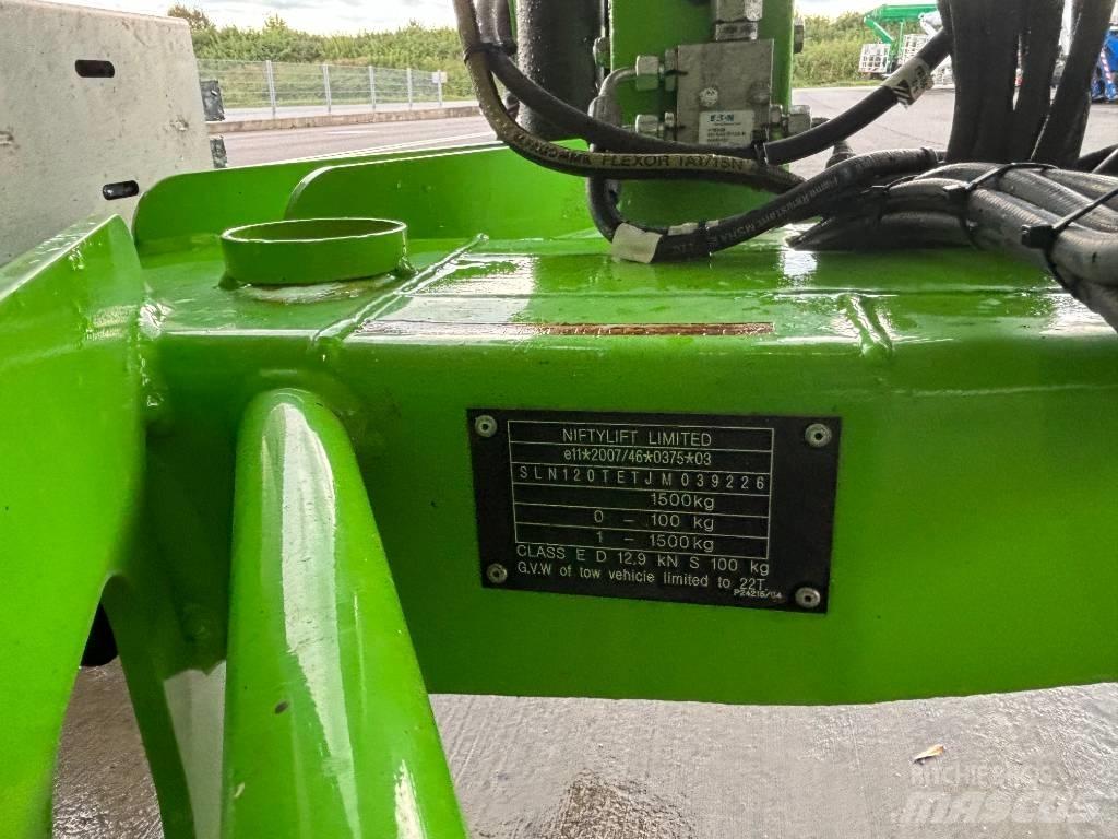 Niftylift 120 TET Trailer mounted aerial platforms