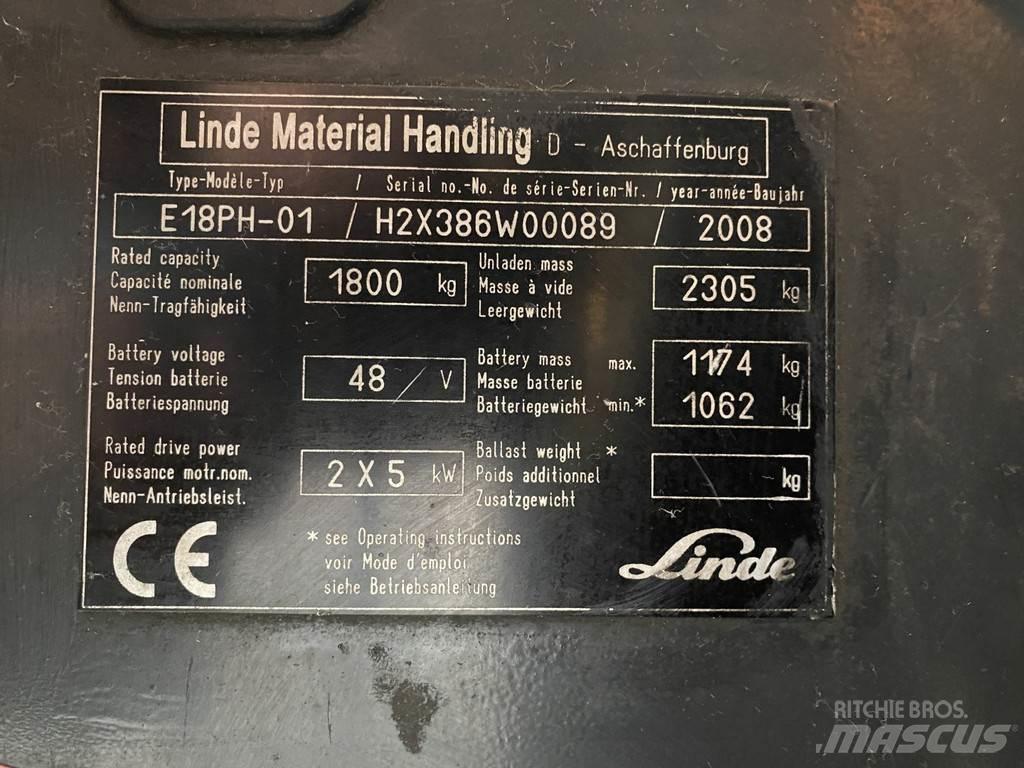 Linde E18PH-01 Electric forklift trucks