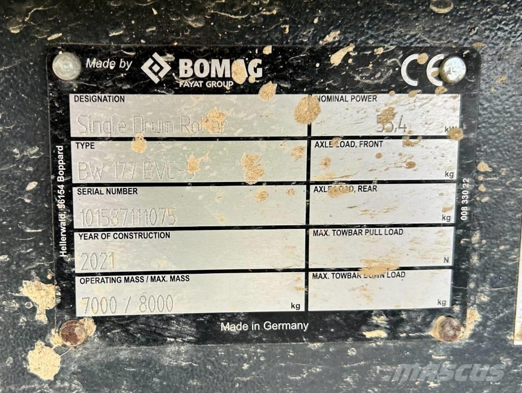 Bomag BW 177 BVC-5 Single drum rollers