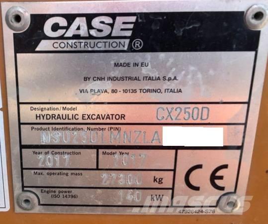 CASE CX250D Crawler excavators