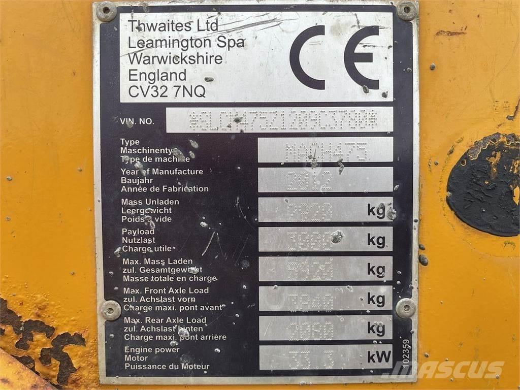 Thwaites 3 ton Site dumpers