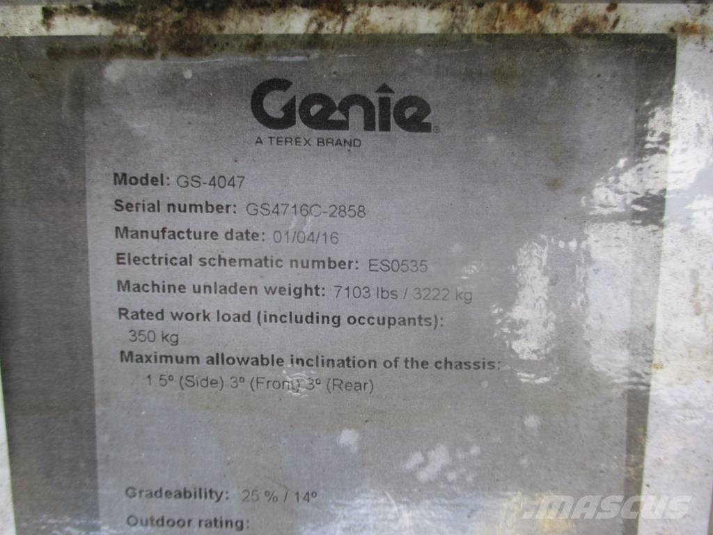 Genie GS 4047 Scissor lifts