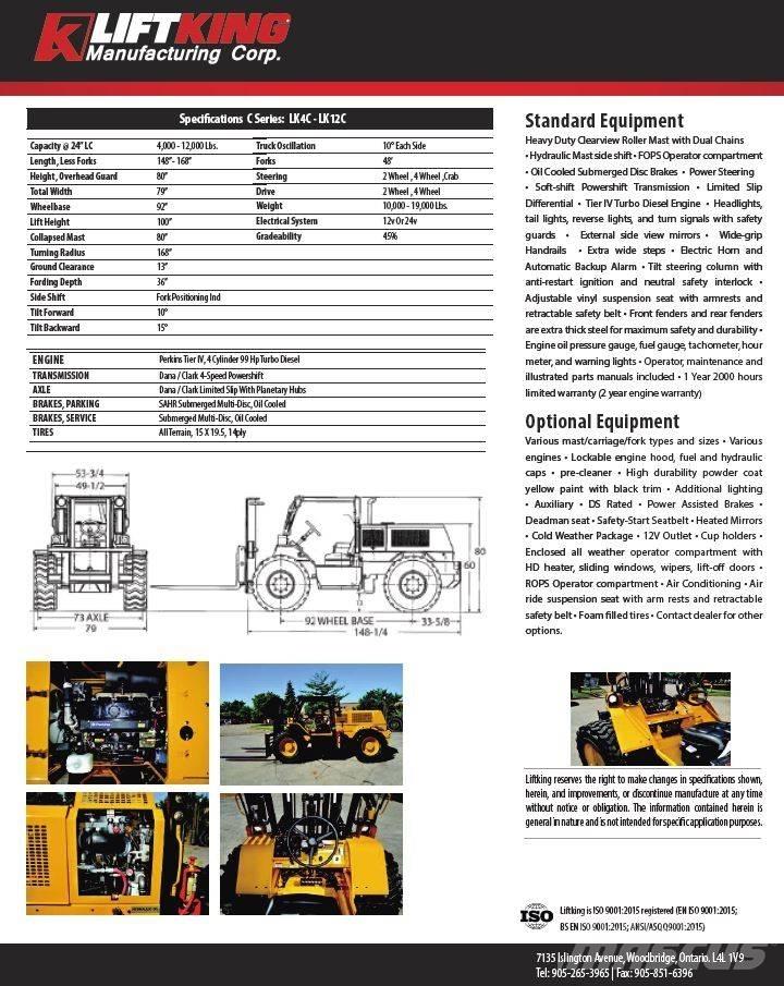 Liftking LK12C Rough terrain trucks