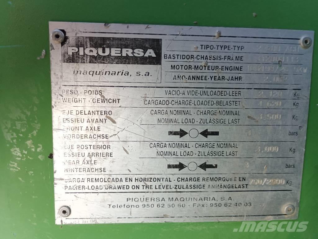 Piquersa 2500 ACH Site dumpers