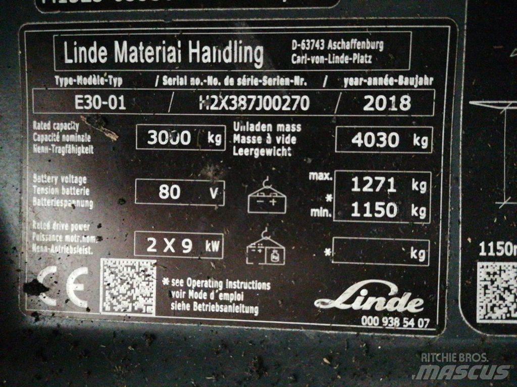 Linde E30-01 Electric forklift trucks