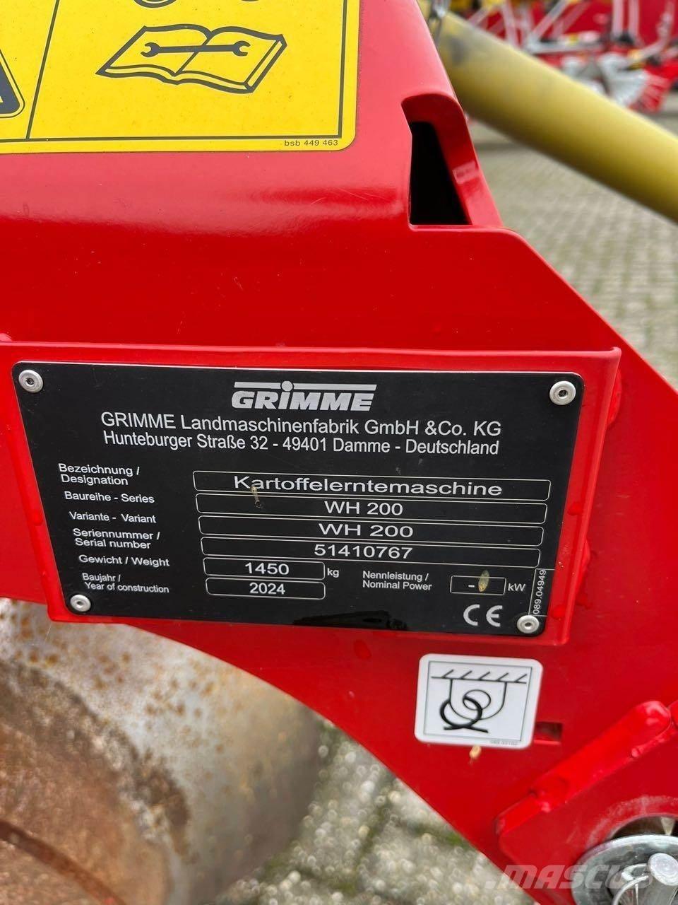 Grimme WH 200 Potato harvesters and diggers