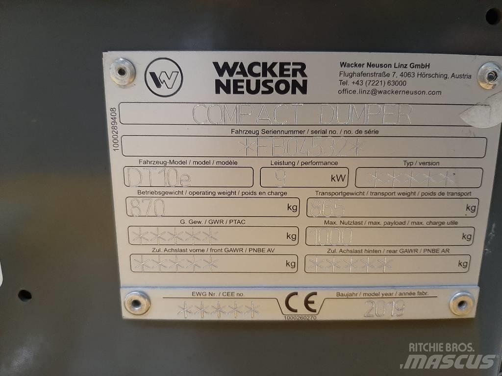Wacker Neuson DT10e Tracked dumpers