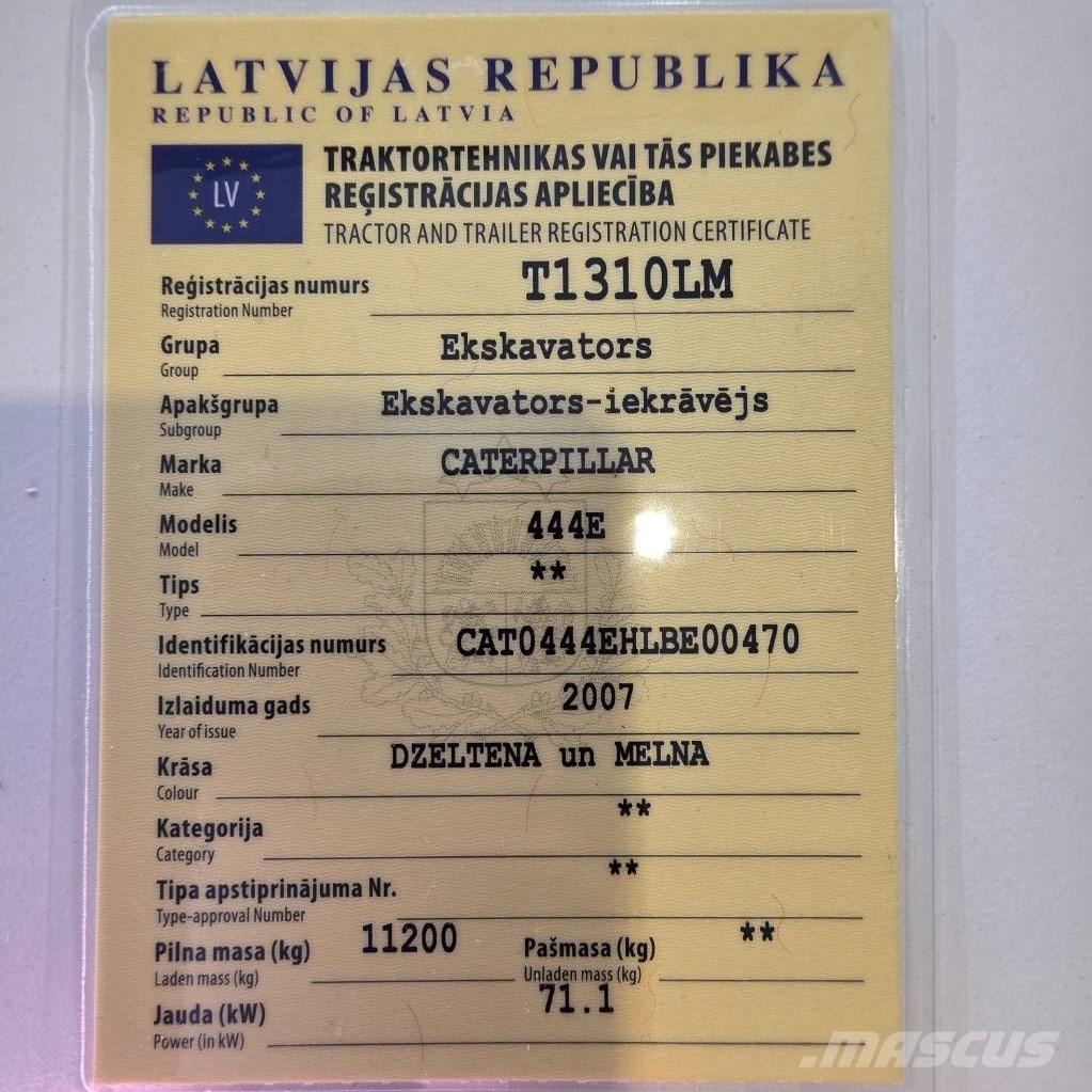 CAT 444 E Backhoe loaders